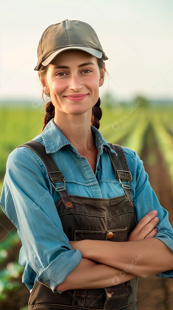 Imagem produtora trabalhadora rural agricultora fazendeira agro.