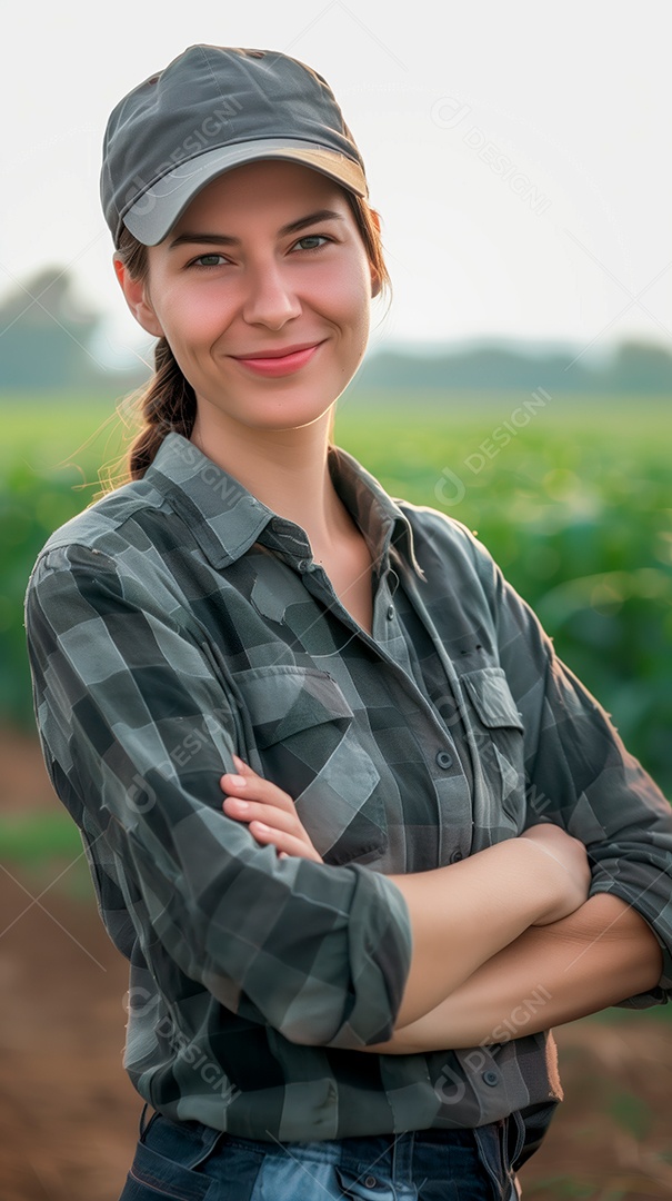 Imagem produtora trabalhadora rural agricultora fazendeira agro.