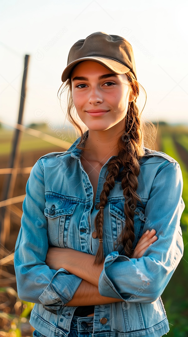 Imagem produtora trabalhadora rural agricultora fazendeira agro.