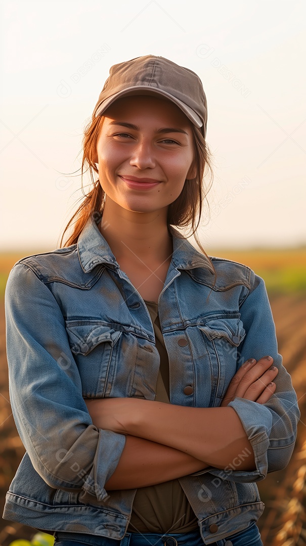 Imagem produtora trabalhadora rural agricultora fazendeira agro.