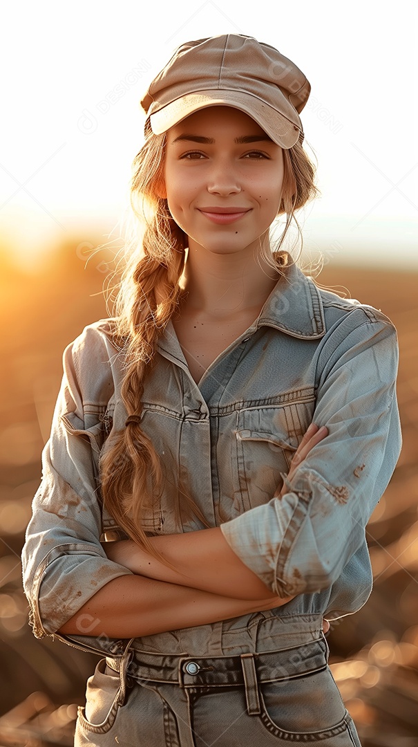 Imagem produtora trabalhadora rural agricultora fazendeira agro.