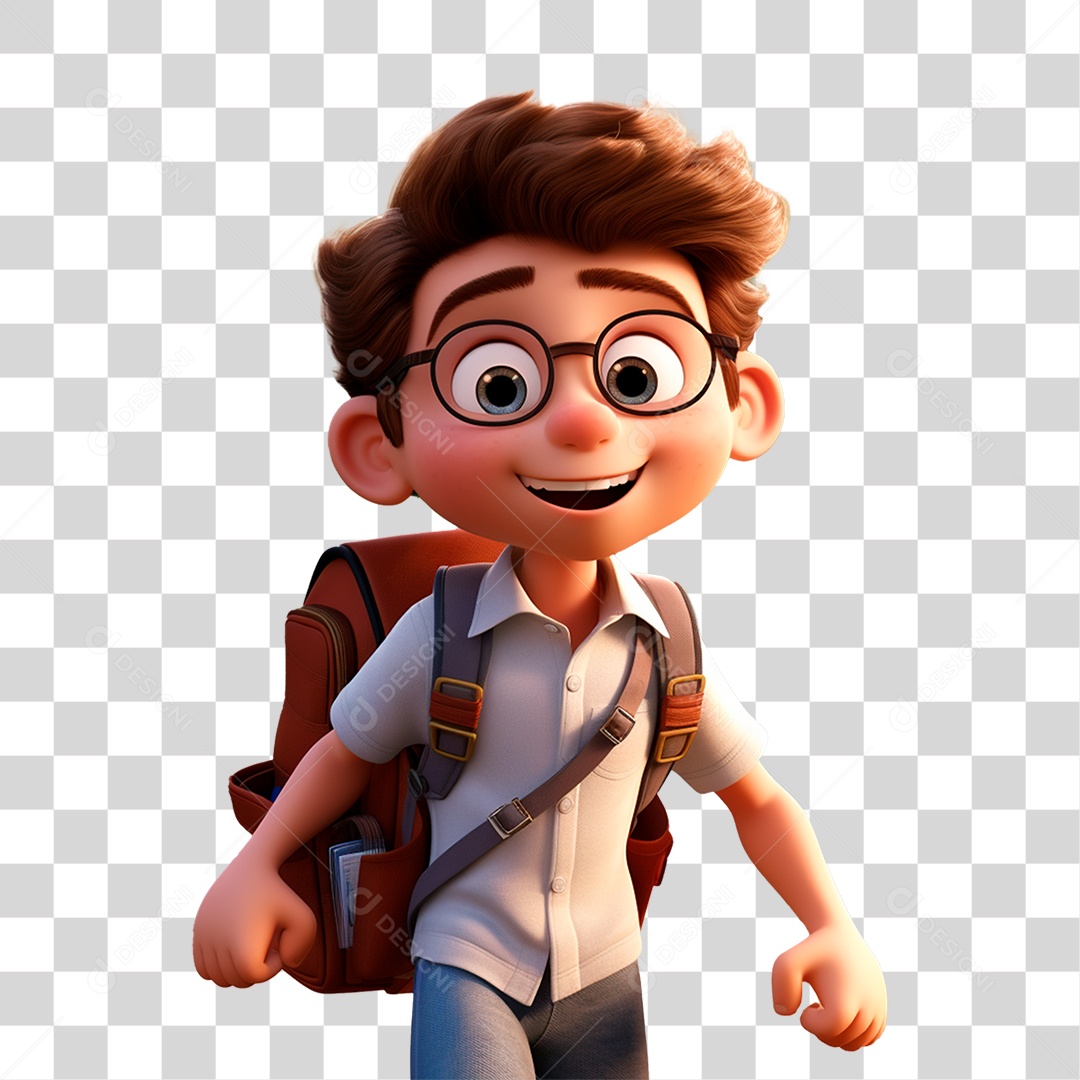 Estudante personagem