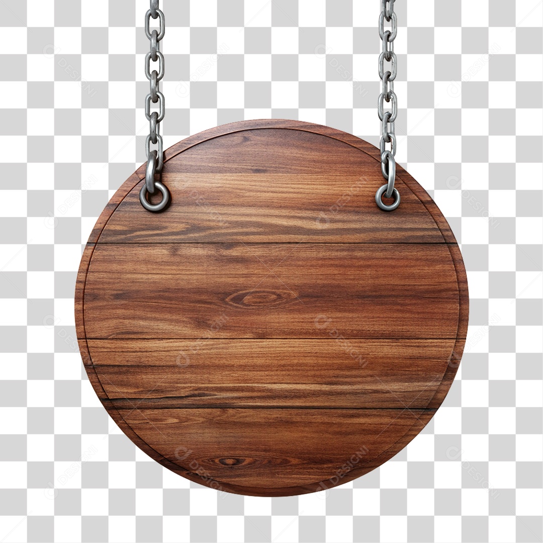 Placa de Madeira PNG Transparente