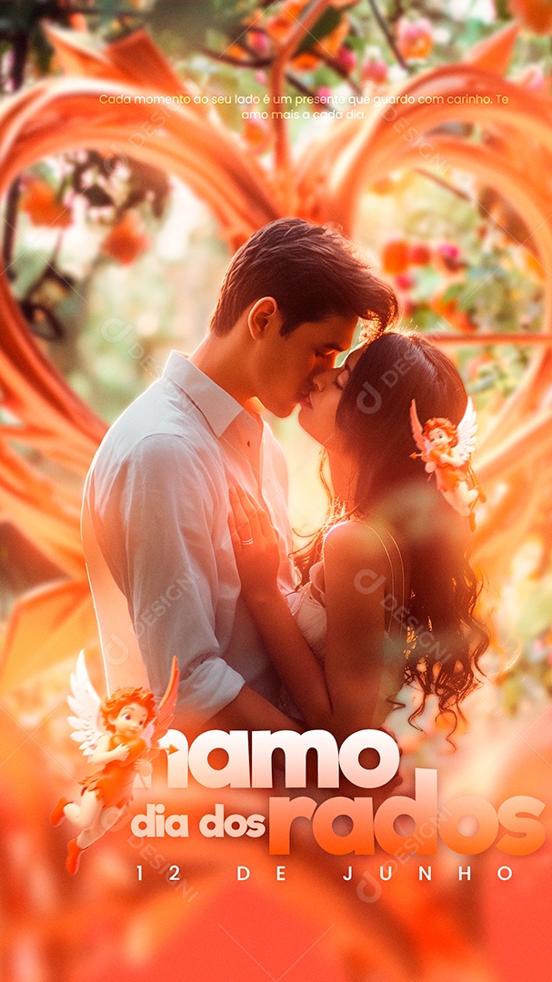 Flyer dia dos Namorados Story Social Media PSD Editável