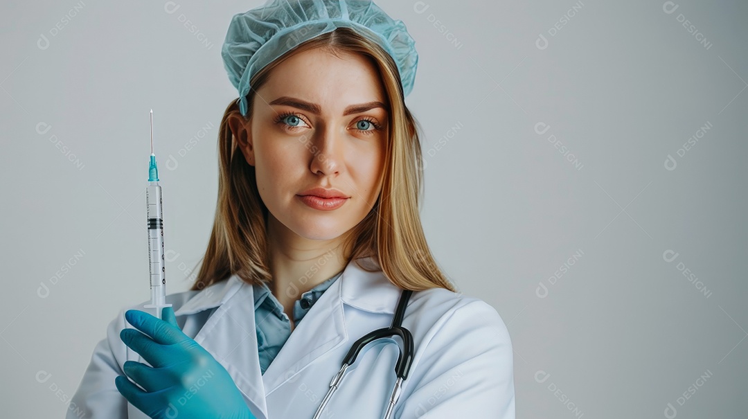 Beautiful anesthetic nurse in clinic