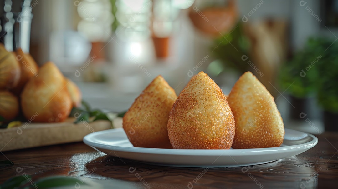 Minis coxinhas tradicionais deliciosas