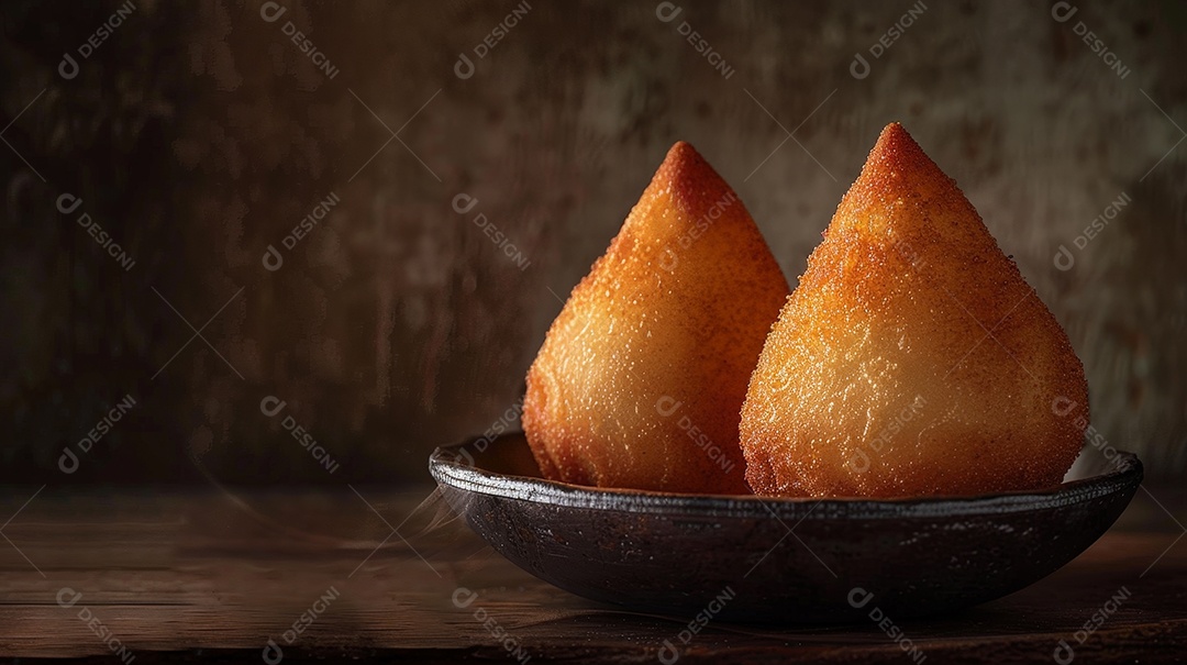 Croquetes recheados com frango