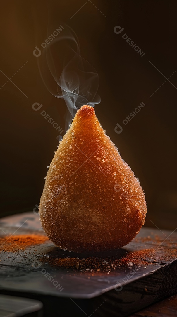 Coxinha tradicional quentinha deliciosa