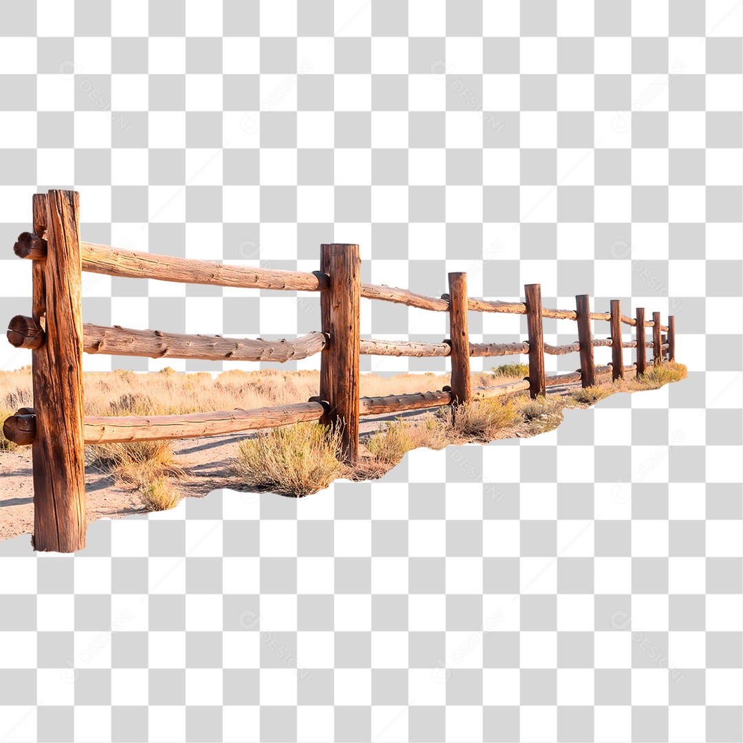 Cerca de Madeira PNG Transparente
