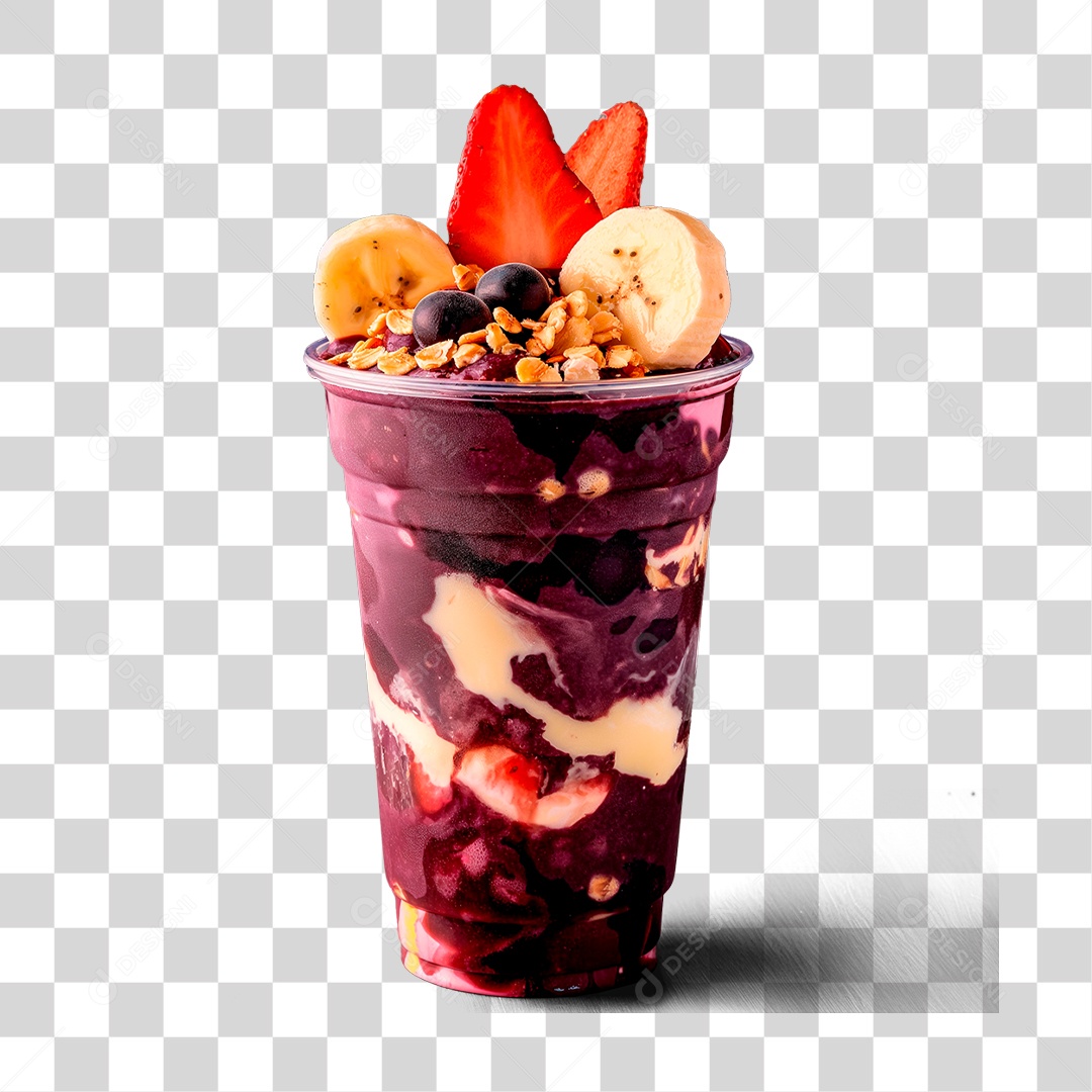 Copo de Açaí PNG Transparente