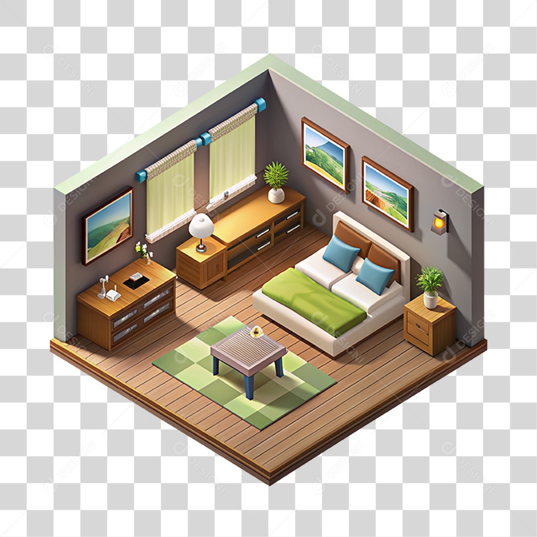 Quarto de Casa PNG Transparente