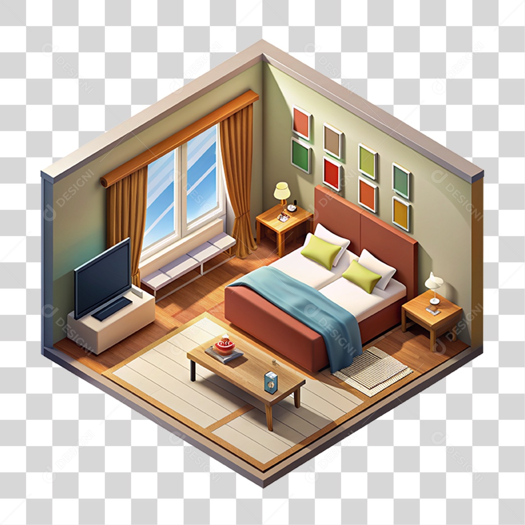 Quarto de Casa PNG Transparente