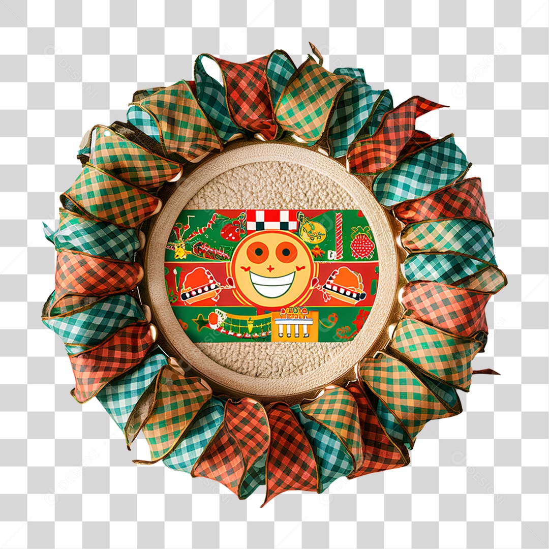 Circulo de Bandeirinhas Festa Junina PNG Transparente