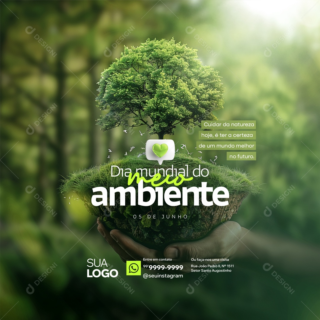 Dia Mundial do Meio Ambiente 5 de Junho Social Media PSD Editável