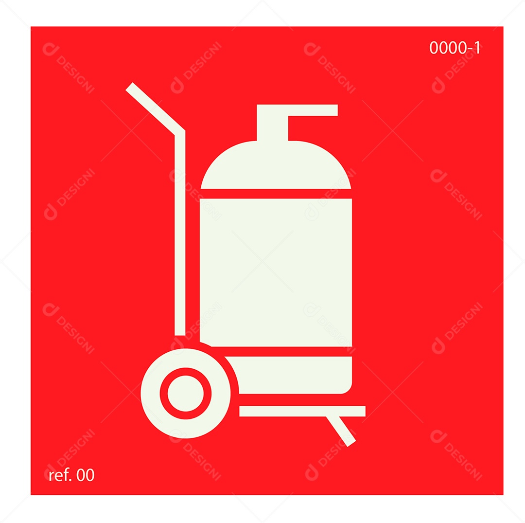 Placa de Extintor de Carreta Vetor EPS + AI