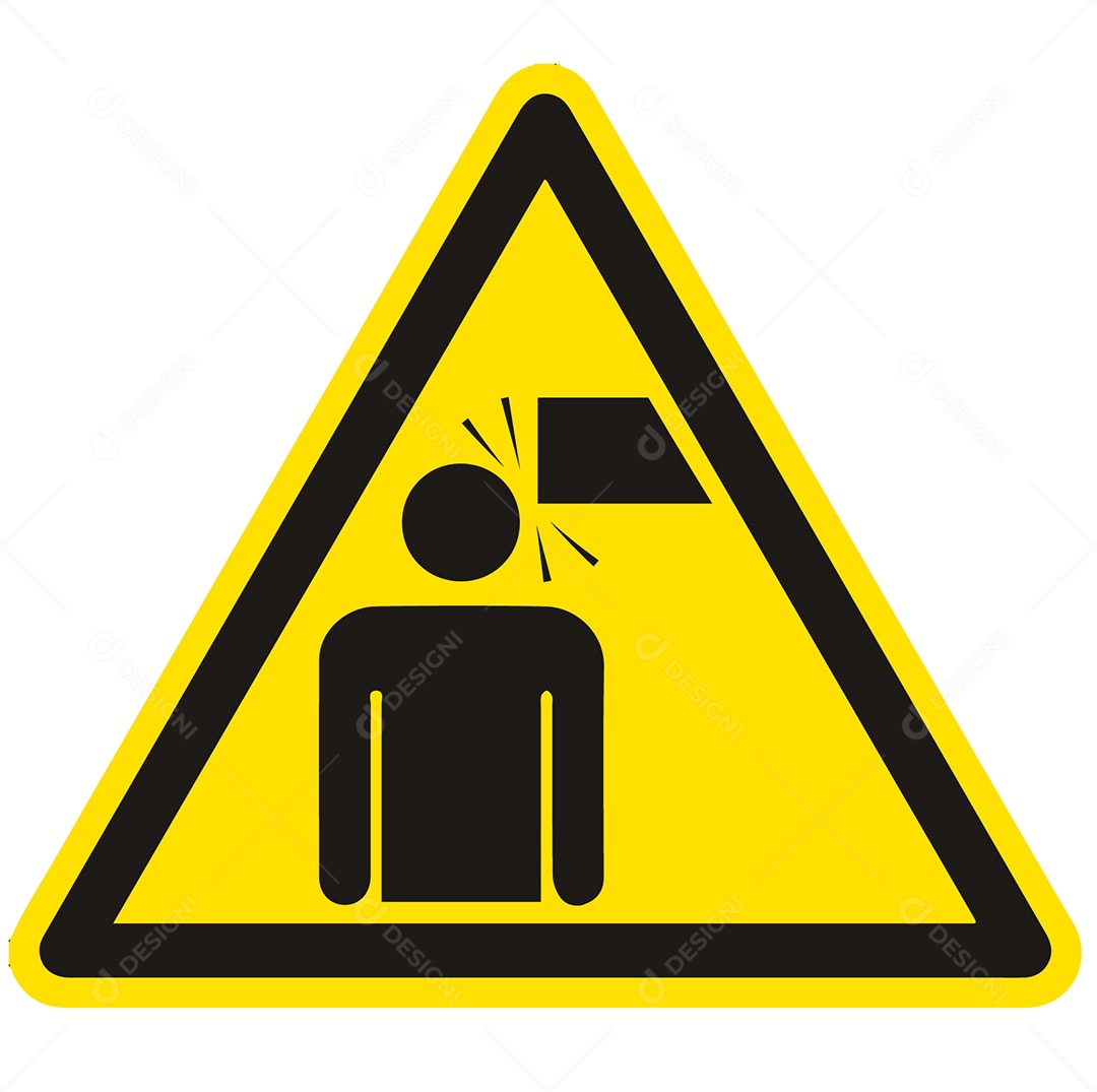 Placa de Atenção Sinal de baixa Liberação Vetor EPS + AI