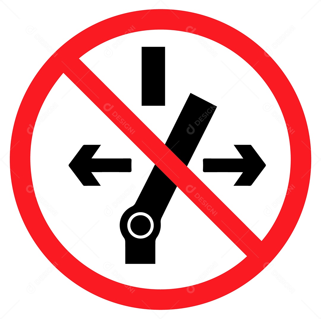 Placa de Aviso Comutação proibida Vetor EPS + AI