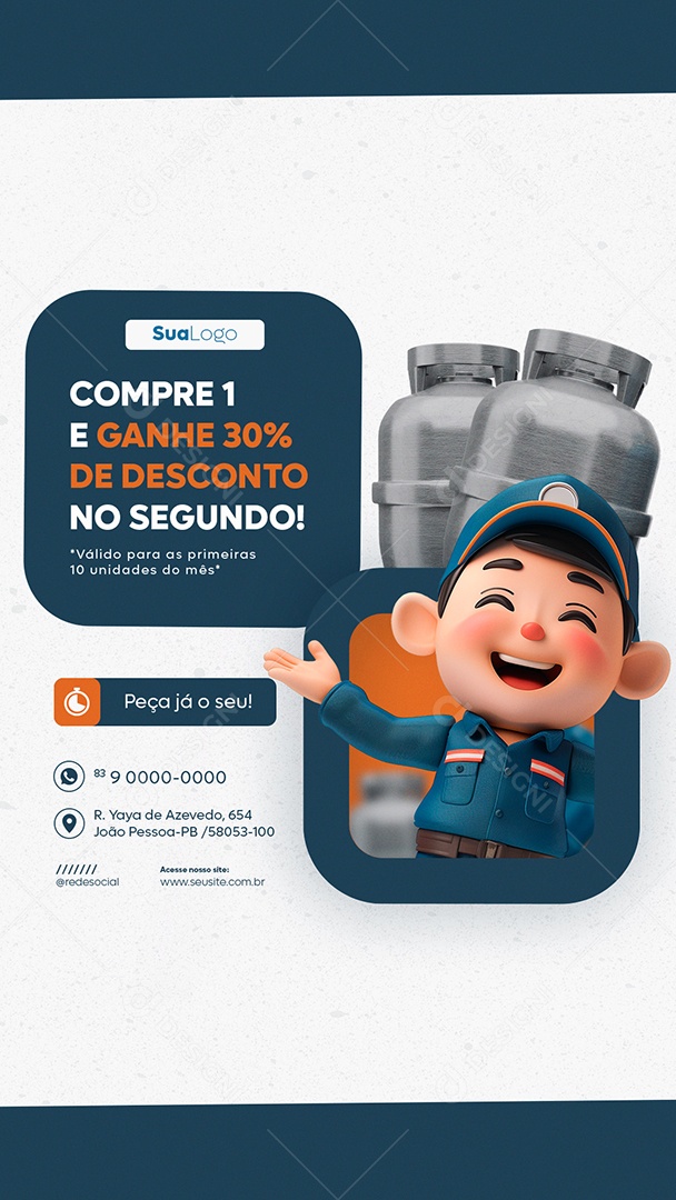 Story Compre 1 e Ganhe Desconto no Segundo Social Media PSD Editável