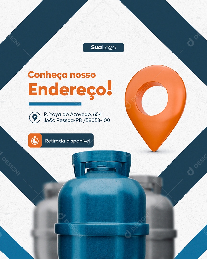 Conheça nosso Endereço Social Media PSD Editável