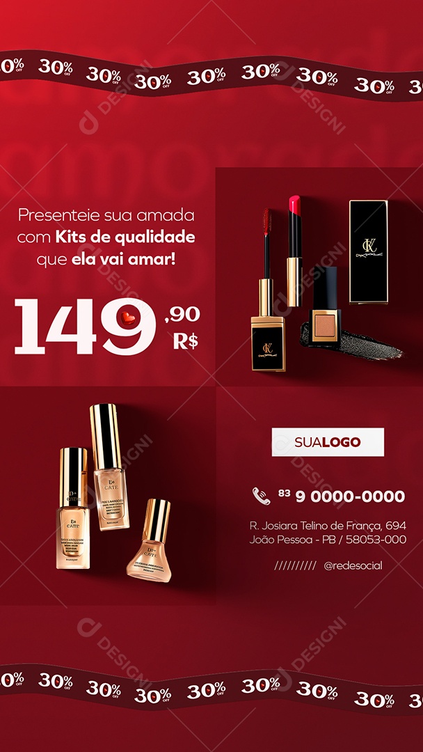 Story Dia dos Namorados Presenteie sua Amada com Kitis de Qualidade Social Media PSD Editável