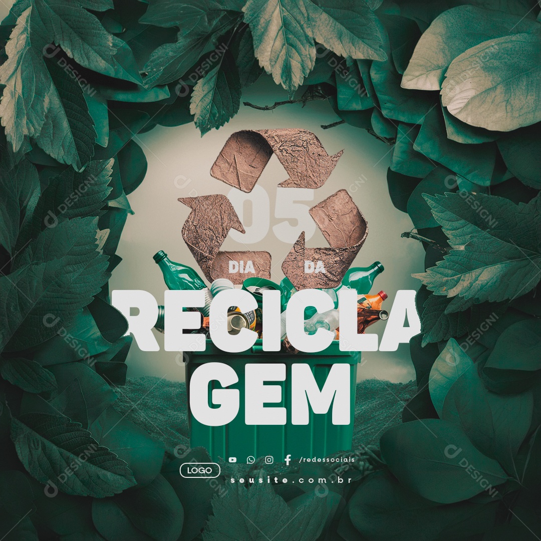 Social Media Dia da Reciclagem 05 de Junho PSD Editável