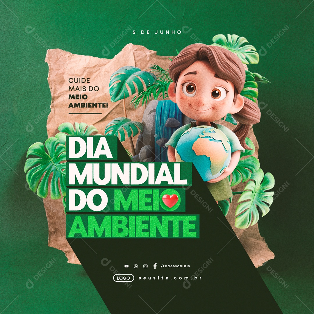 Dia Mundial do Meio Ambiente 05 de Junho Social Media PSD Editável