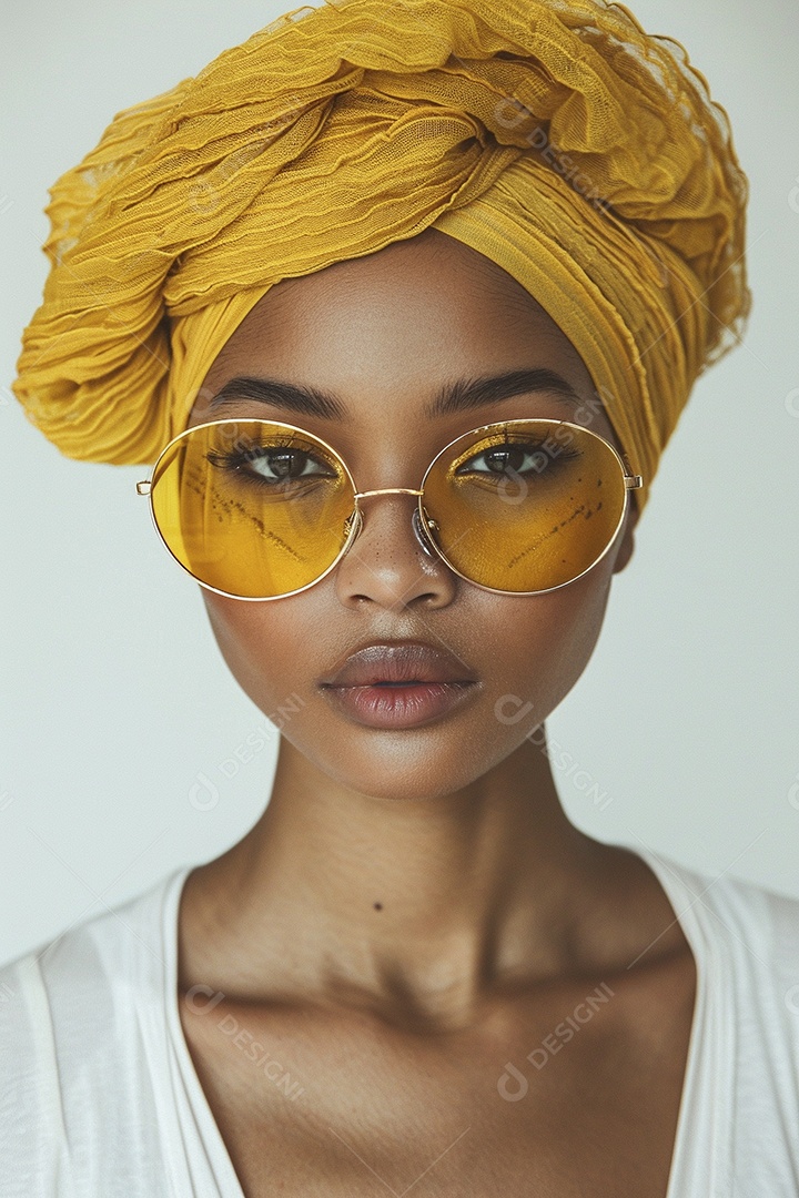 Uma jovem linda mulher glamorosa