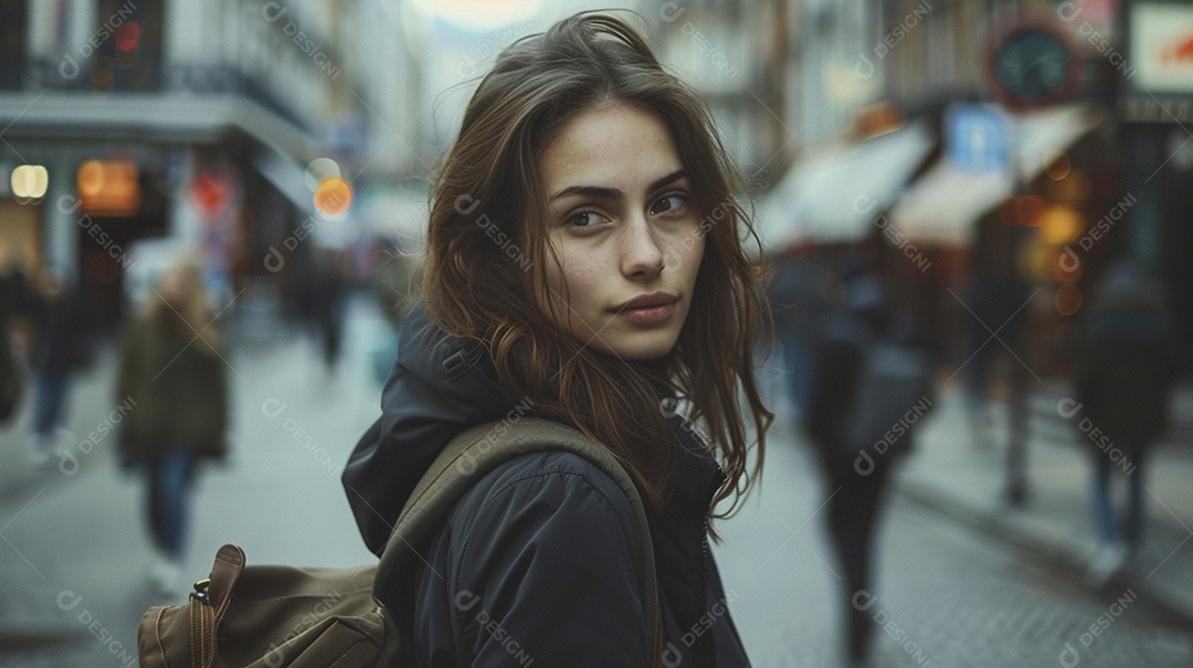 Mulher profissional confiante em escritório moderno