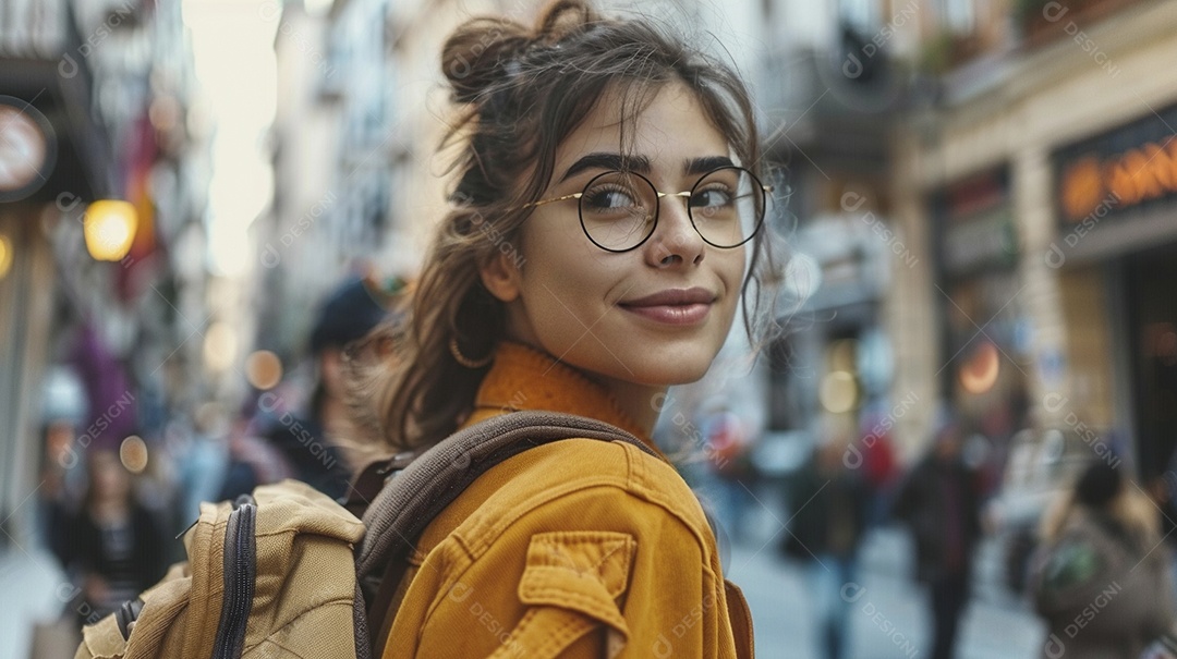 Mulher profissional confiante em escritório moderno