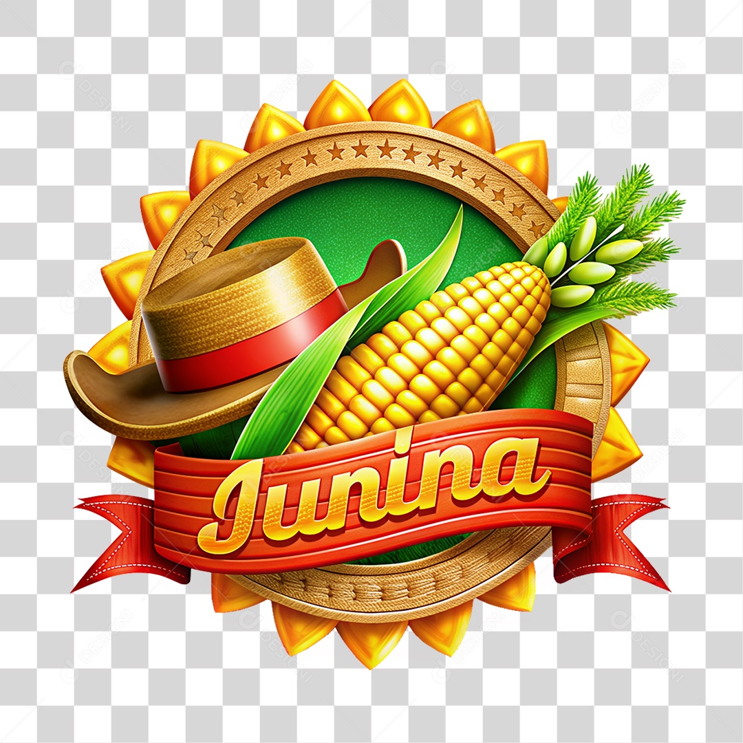 Festa Junina Espiga de Milho PNG Transparente