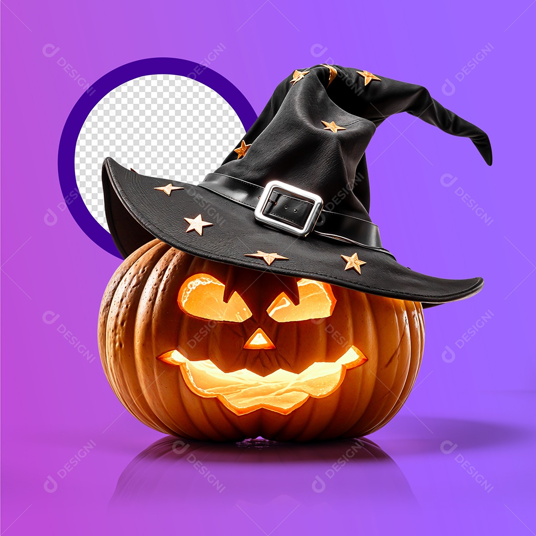 Abobora Halloween Elemento IA