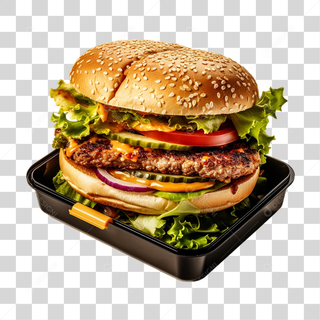 Hambúrguer Lanche PNG Transparente