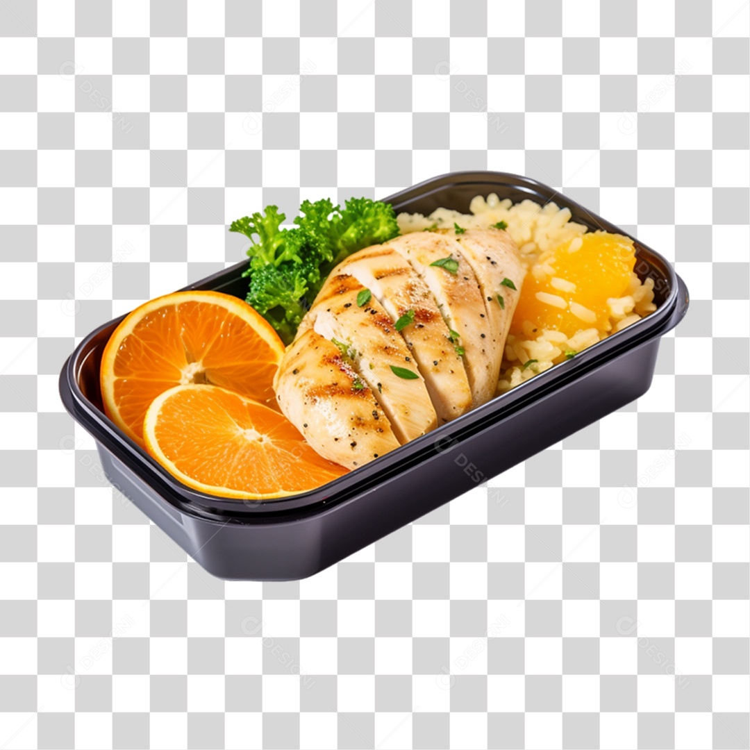 Marmita com Comida e Petiscos PNG Transparente