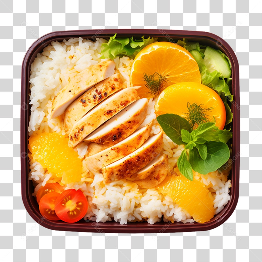Marmita com Comida e Petiscos PNG Transparente