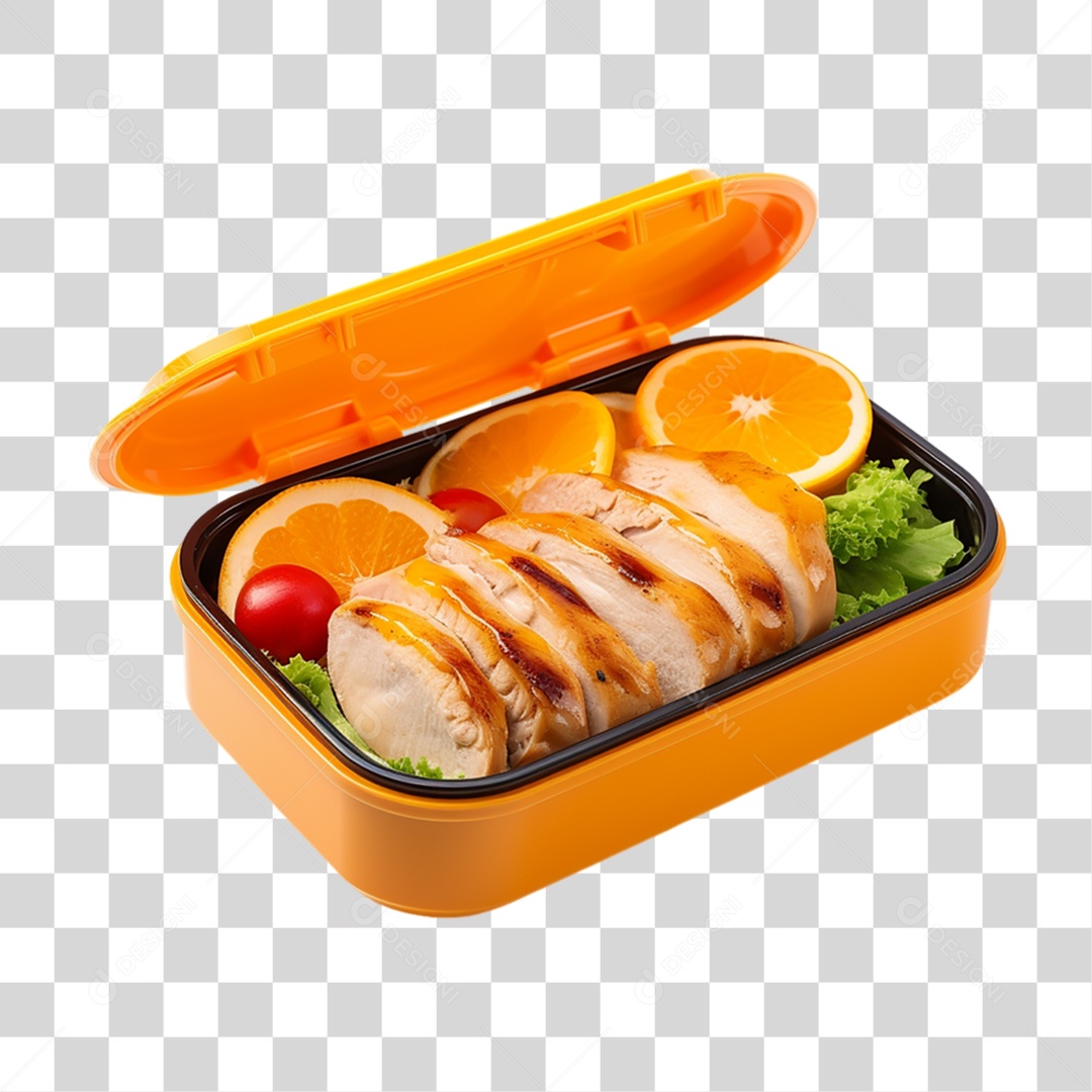 Marmita com Comida e Petiscos PNG Transparente