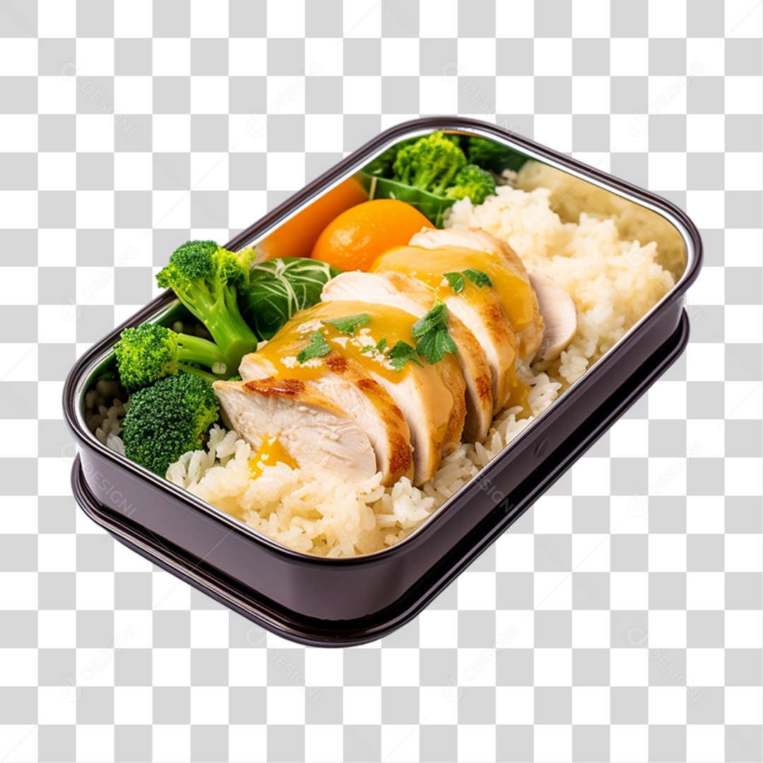 Marmita com Comida e Petiscos PNG Transparente