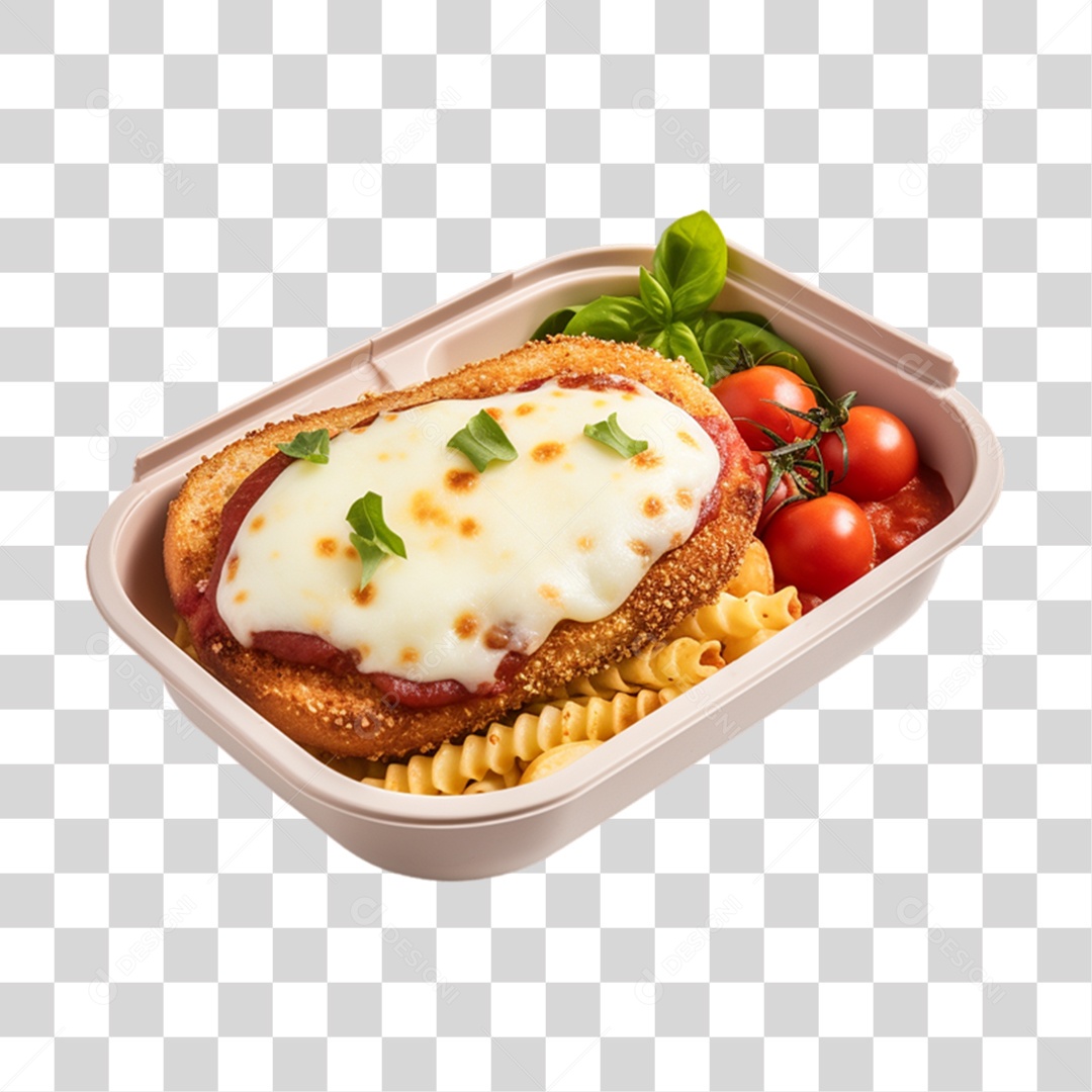 Marmita com Comida e Petiscos PNG Transparente