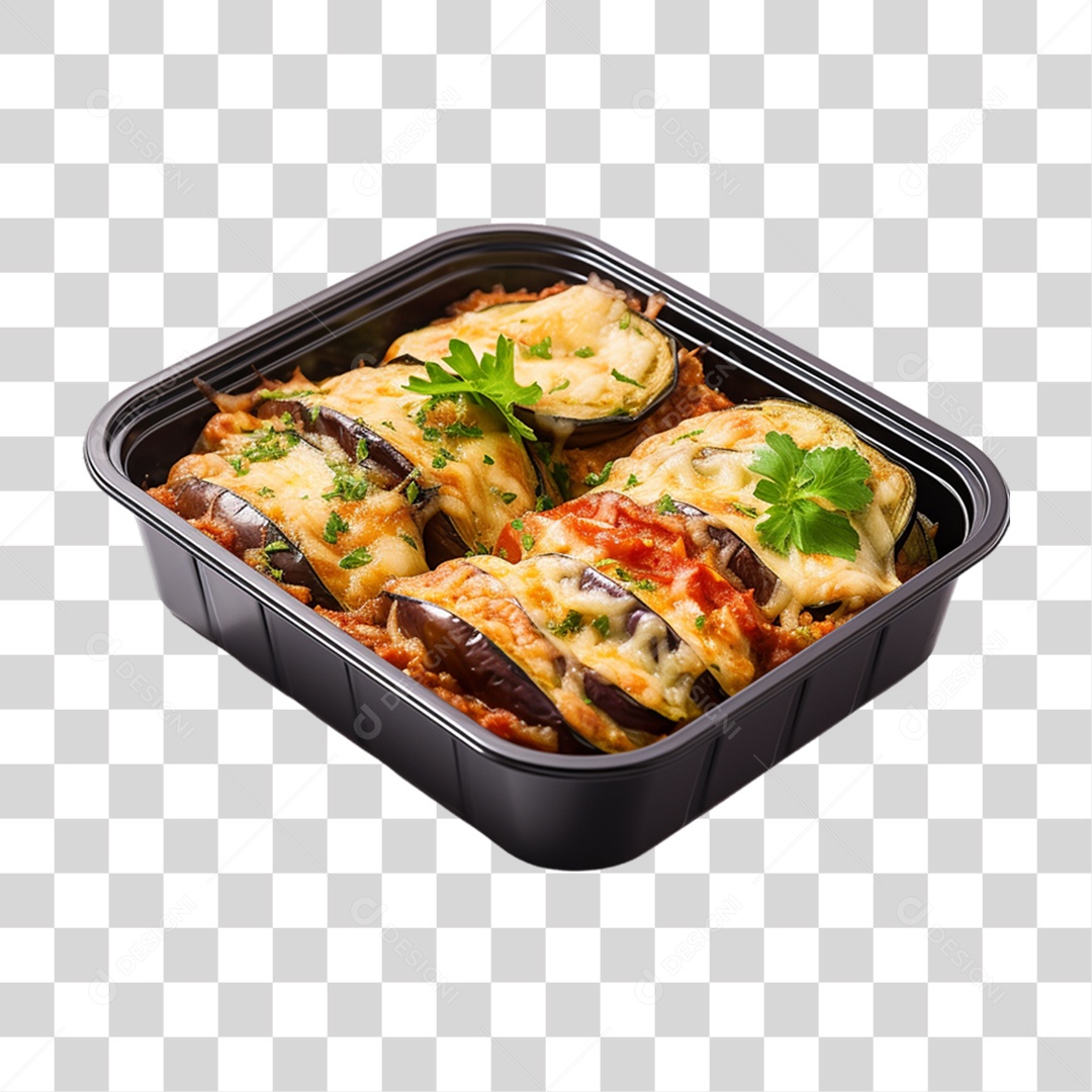 Marmita com Comida e Petiscos PNG Transparente