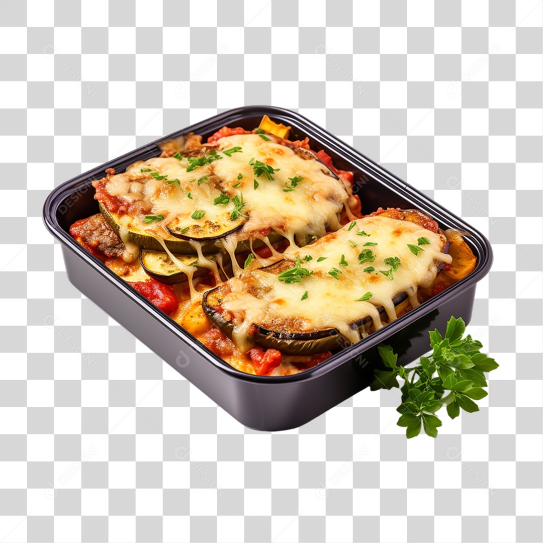 Marmita com Comida e Petiscos PNG Transparente