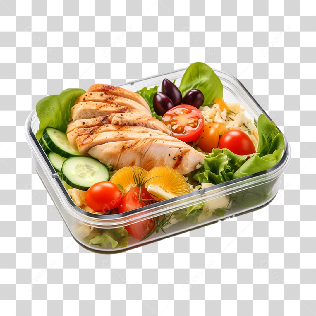 Marmita com Comida e Petiscos PNG Transparente