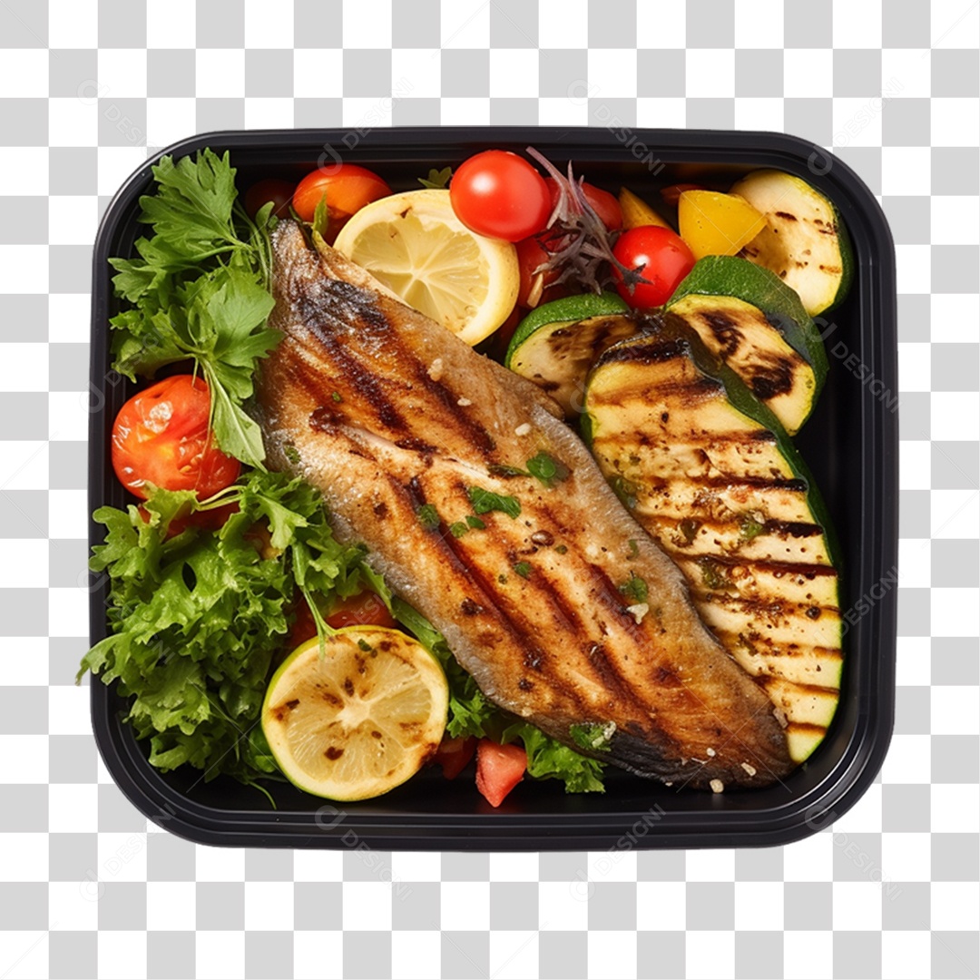 Marmita com Comida e Petiscos PNG Transparente