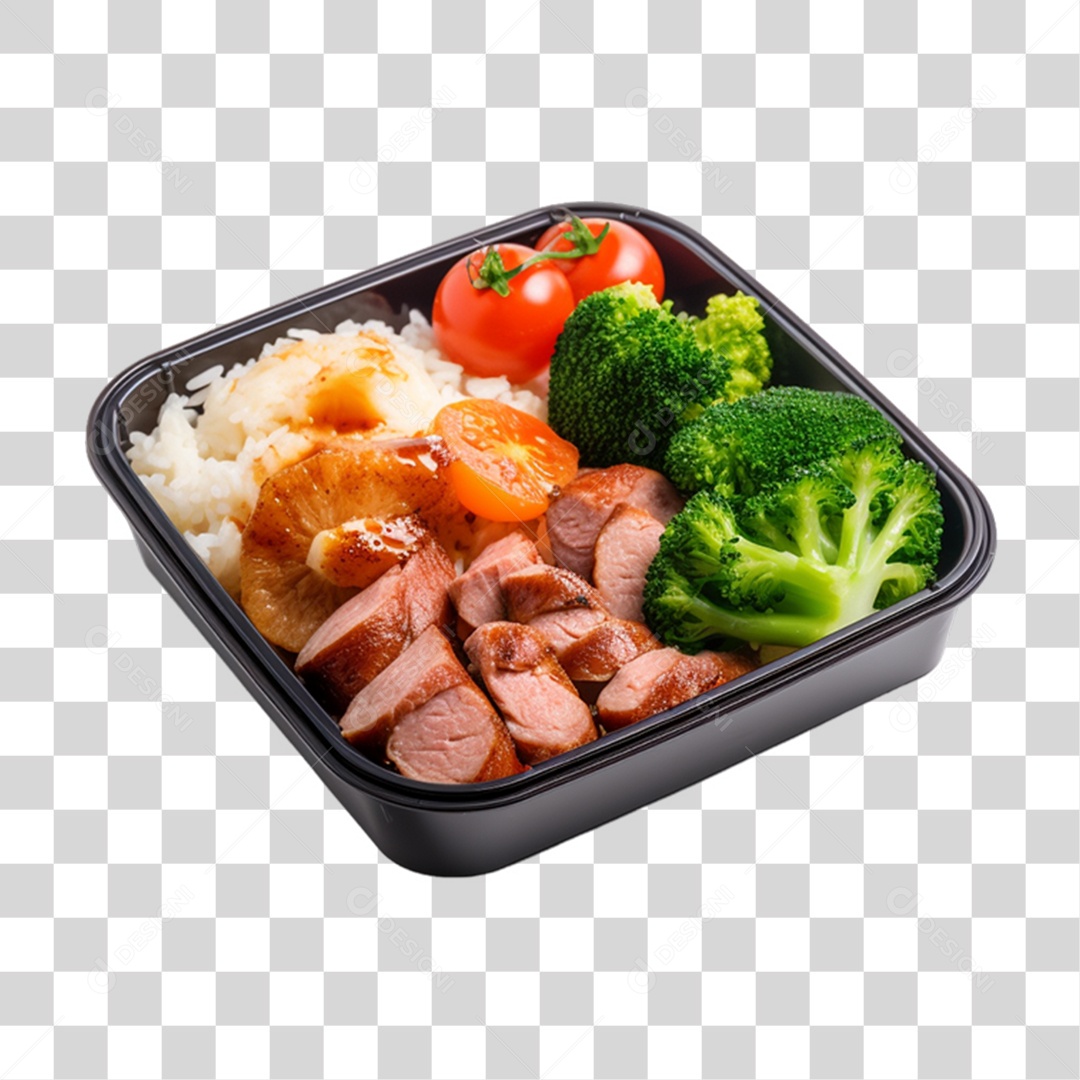 Marmita com Comida e Petiscos PNG Transparente