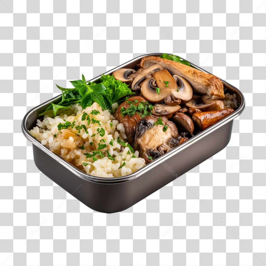 Marmita com Comida e Petiscos PNG Transparente