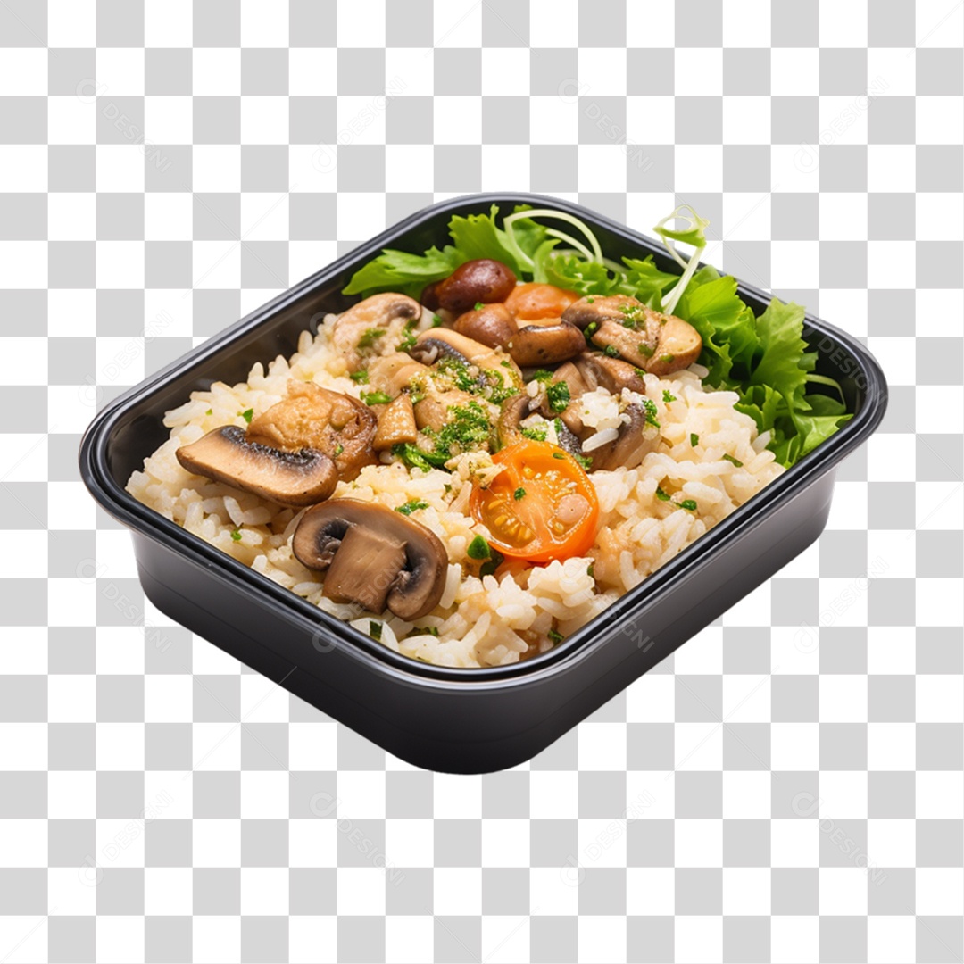 Marmita com Comida e Petiscos PNG Transparente