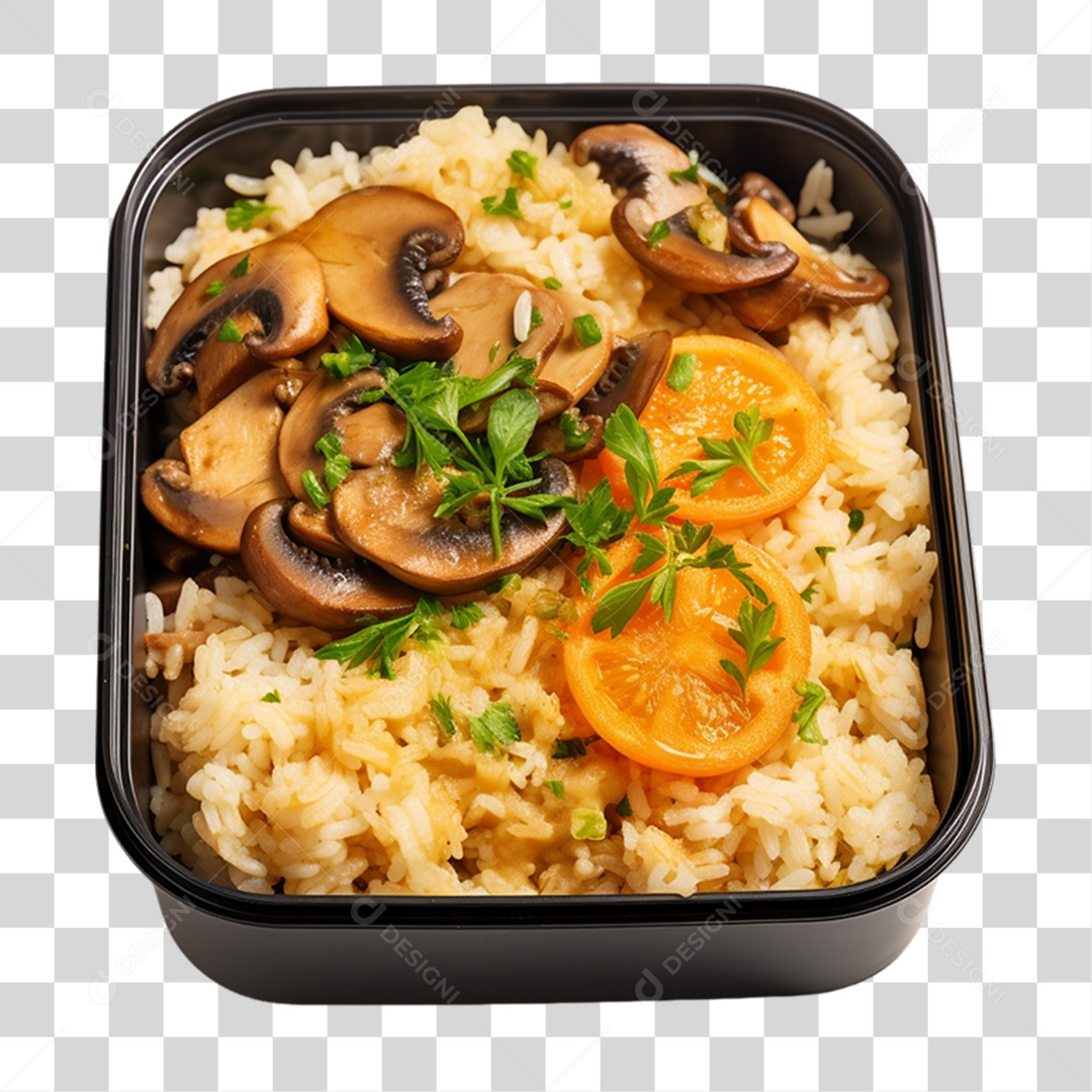 Marmita com Comida e Petiscos PNG Transparente