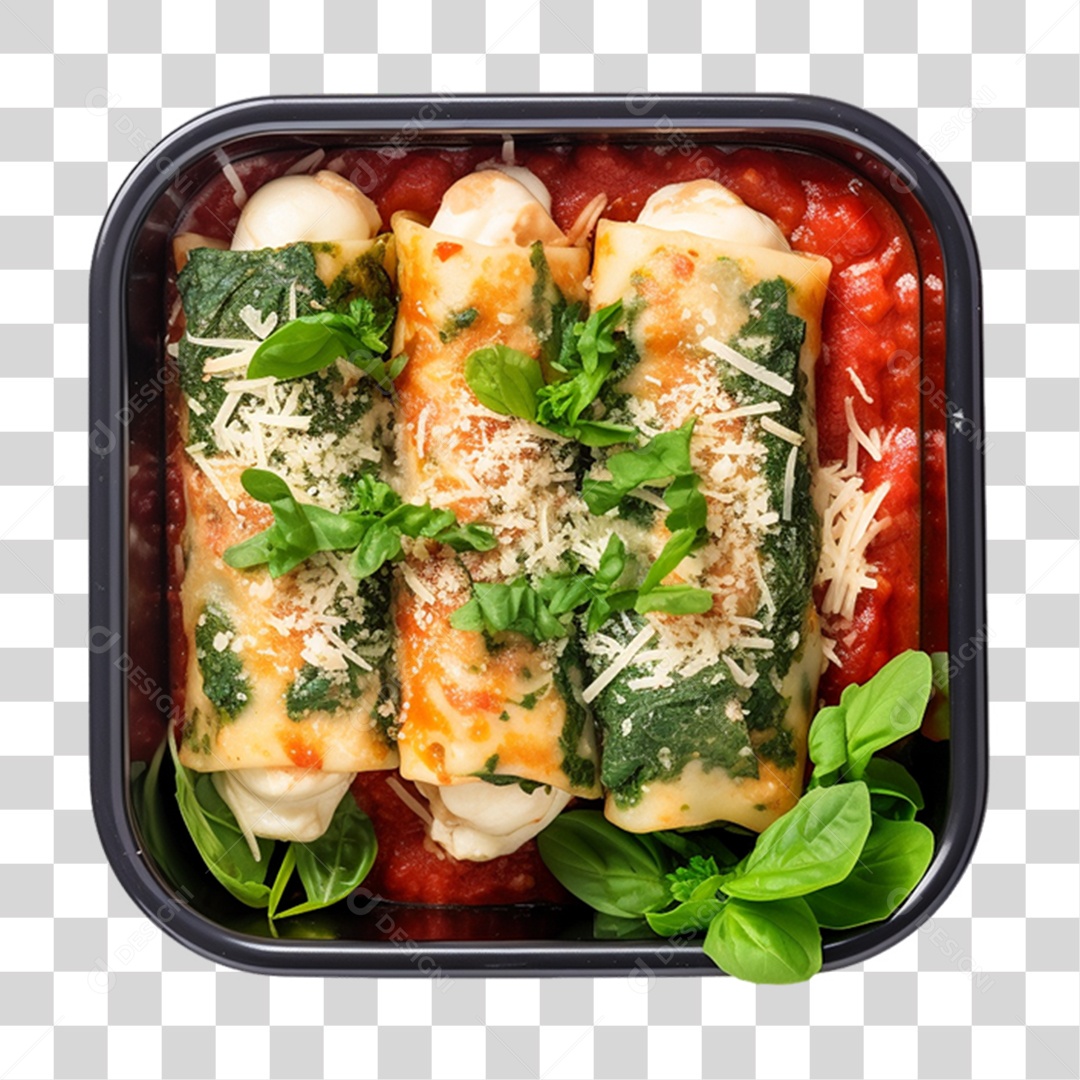 Marmita com Comida e Petiscos PNG Transparente