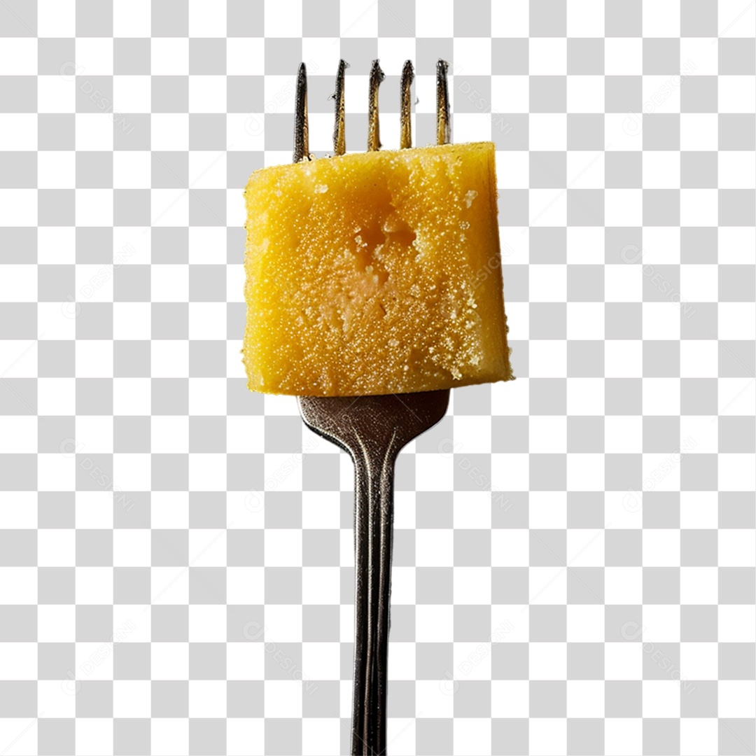 Garfo com Comidas PNG Transparente