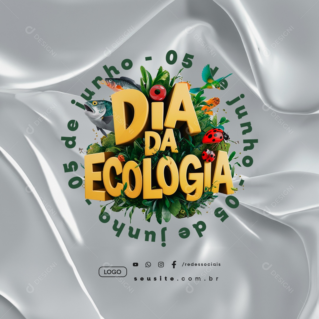 Dia da Ecologia 05 De Junho Social Media PSD Editável