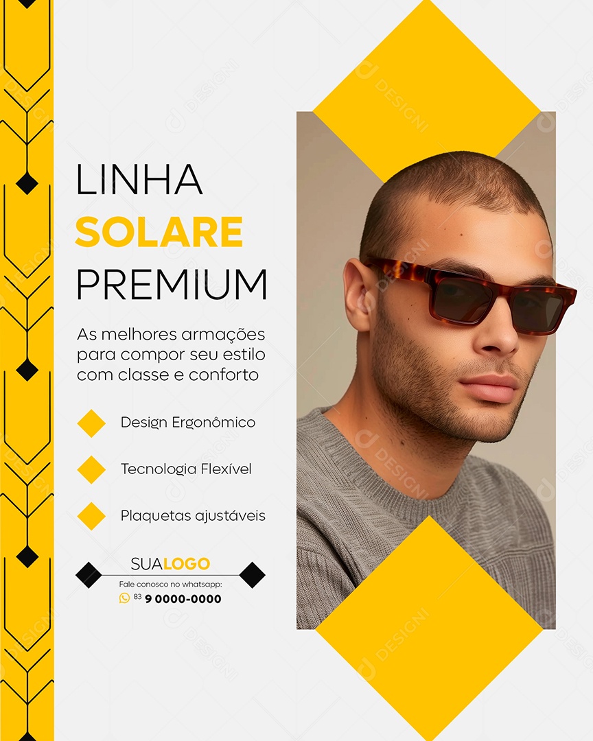 As Melhores Armações para Compor seu Estilo Social Media PSD Editável