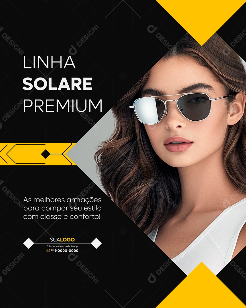 Linha Solare Premiun Social Media PSD Editável